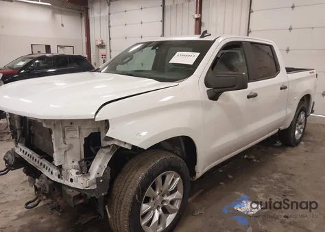 2021 Chevrolet Silverado 1500 4Wd Short Bed Wt из США, поврежденный, VIN 3GCUYAEF0MG336858